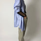 Tailored wool blend trousers | Grey / green