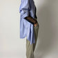 Classic satin cotton shirt | Blue