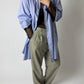 Classic satin cotton shirt | Blue