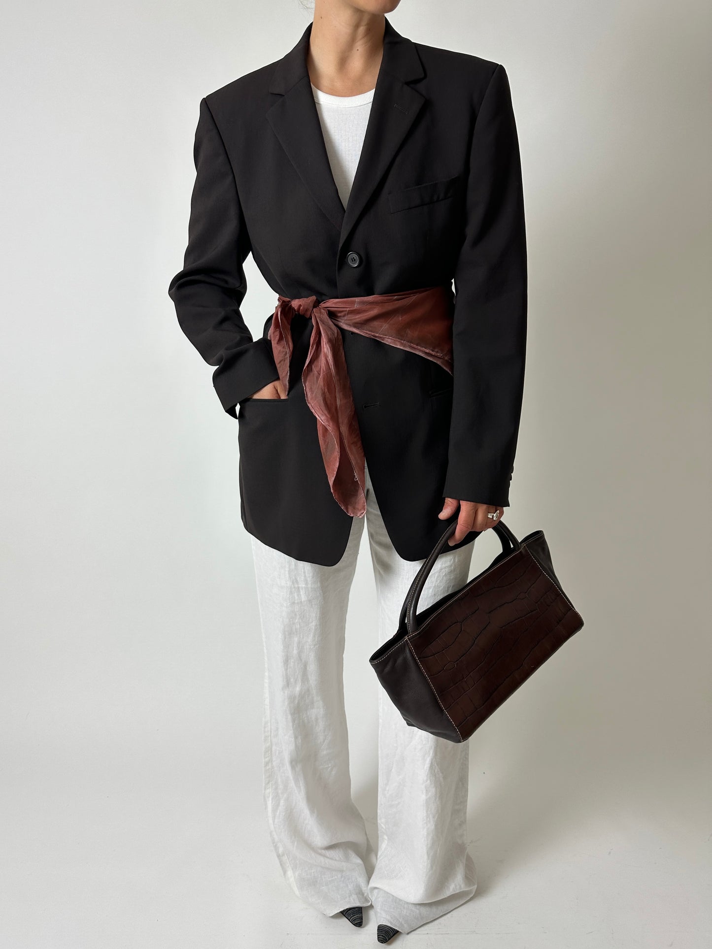 Silk scarf | Terra-cotta