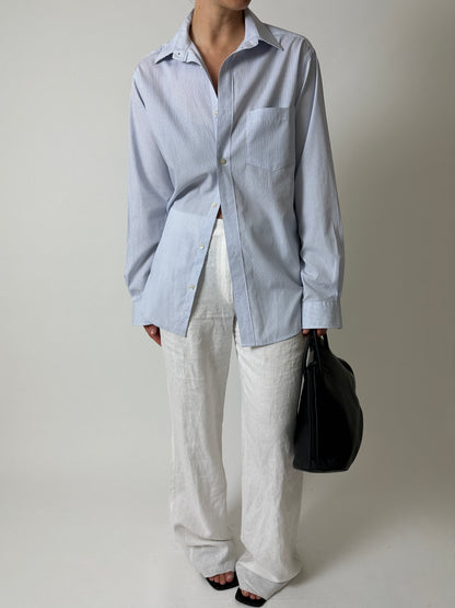 Mini checkered shirt | White / Blue
