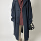 Oversized trench coat | Dark blue