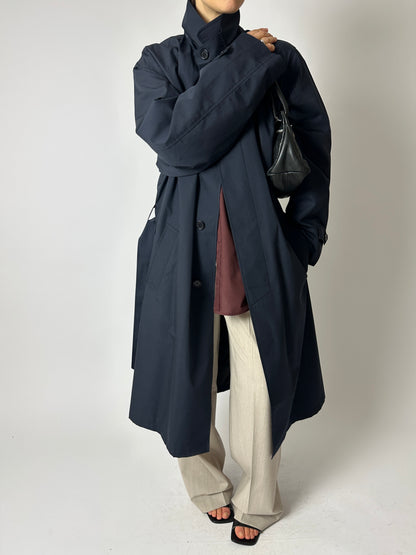Oversized trench coat | Dark blue