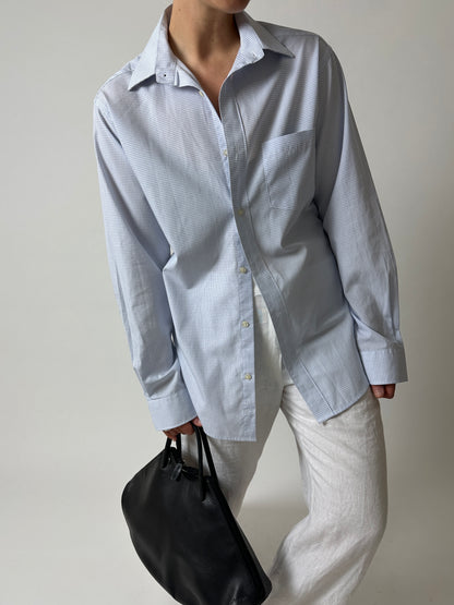 Mini checkered shirt | White / Blue