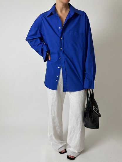 Oversized shirt | Bright blue