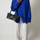 Leather shoulder bag | Black