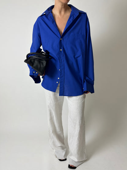 Oversized shirt | Bright blue