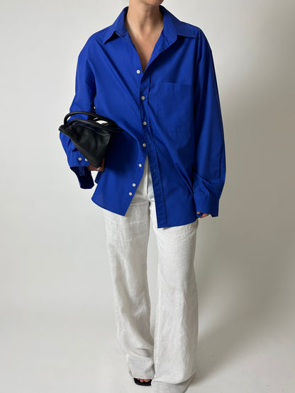 Oversized shirt | Bright blue