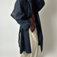 Oversized trench coat | Dark blue