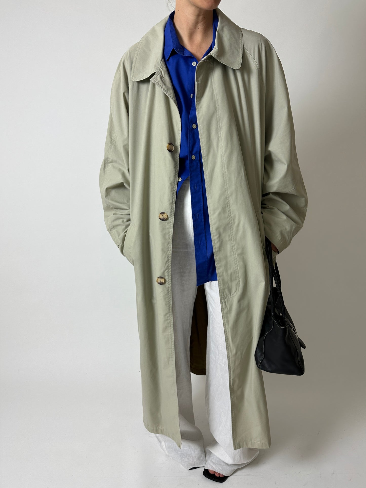 Oversized trench coat | Soft beige
