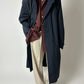 Oversized trench coat | Dark blue