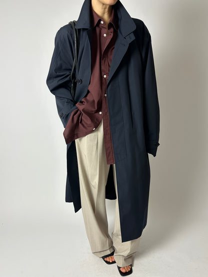 Oversized trench coat | Dark blue