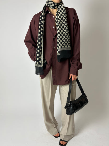 Oversized shirt | Bordeaux