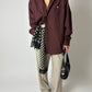Oversized shirt | Bordeaux