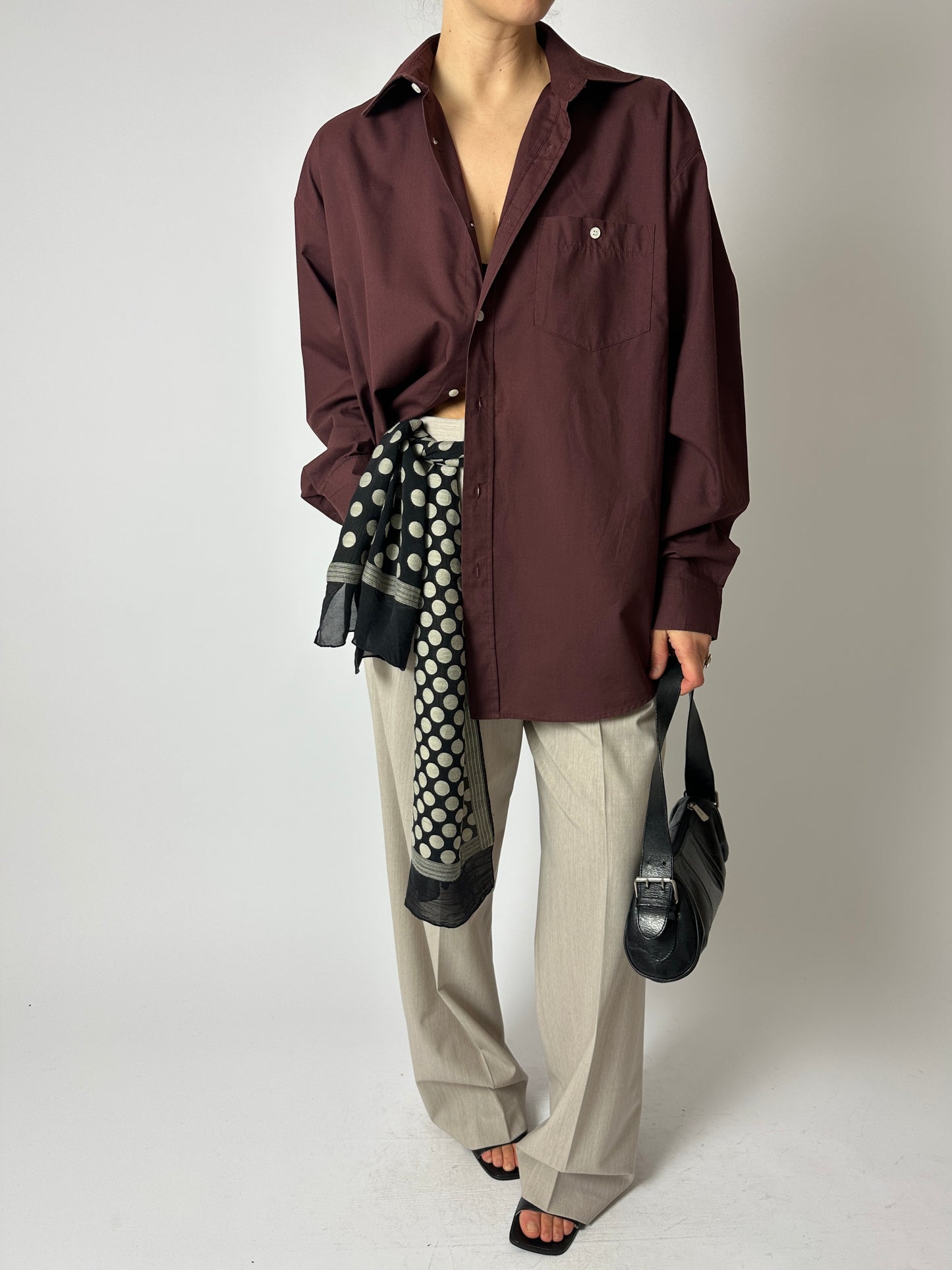 Oversized shirt | Bordeaux