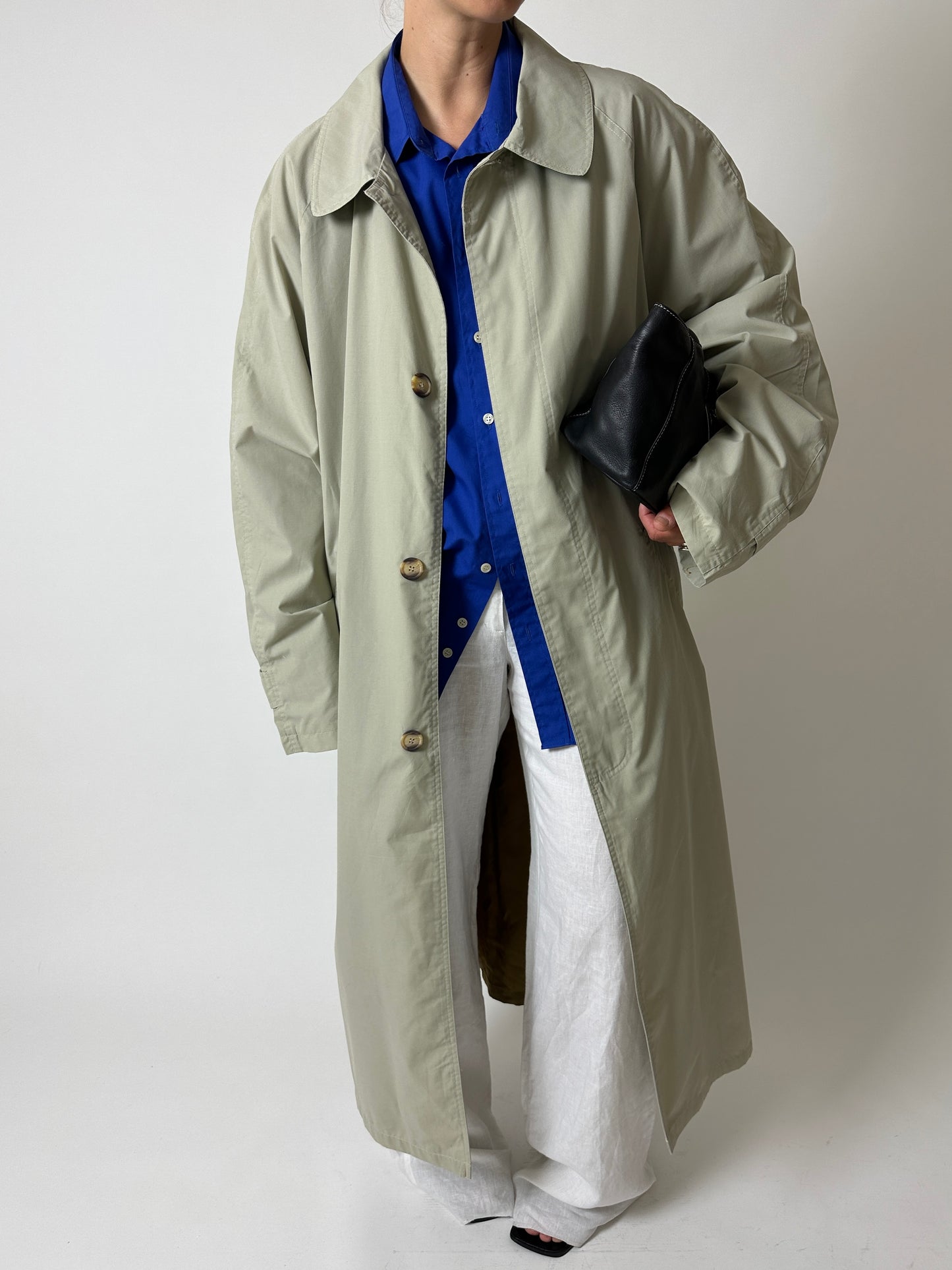 Oversized trench coat | Soft beige