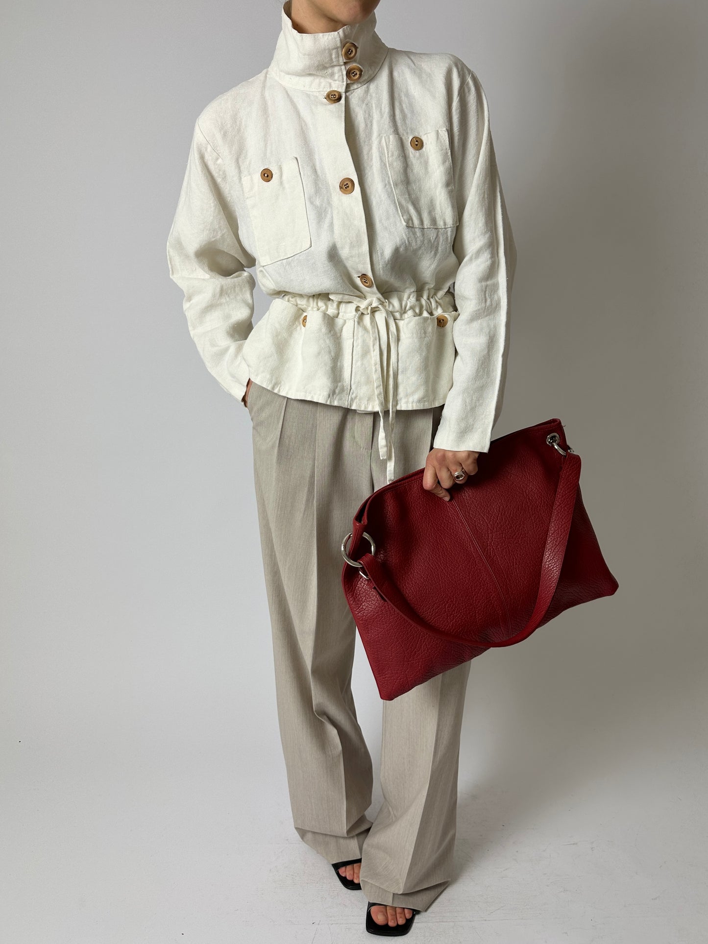 Linen jacket | Off white