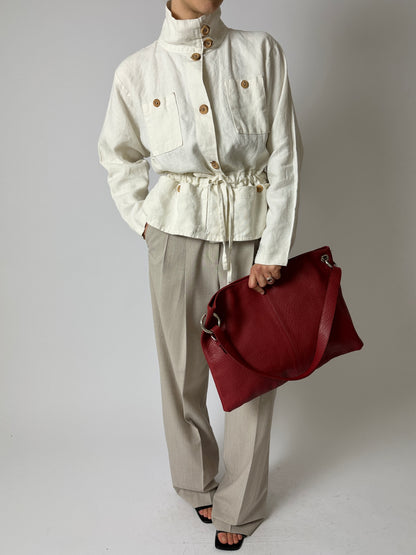 Linen jacket | Off white