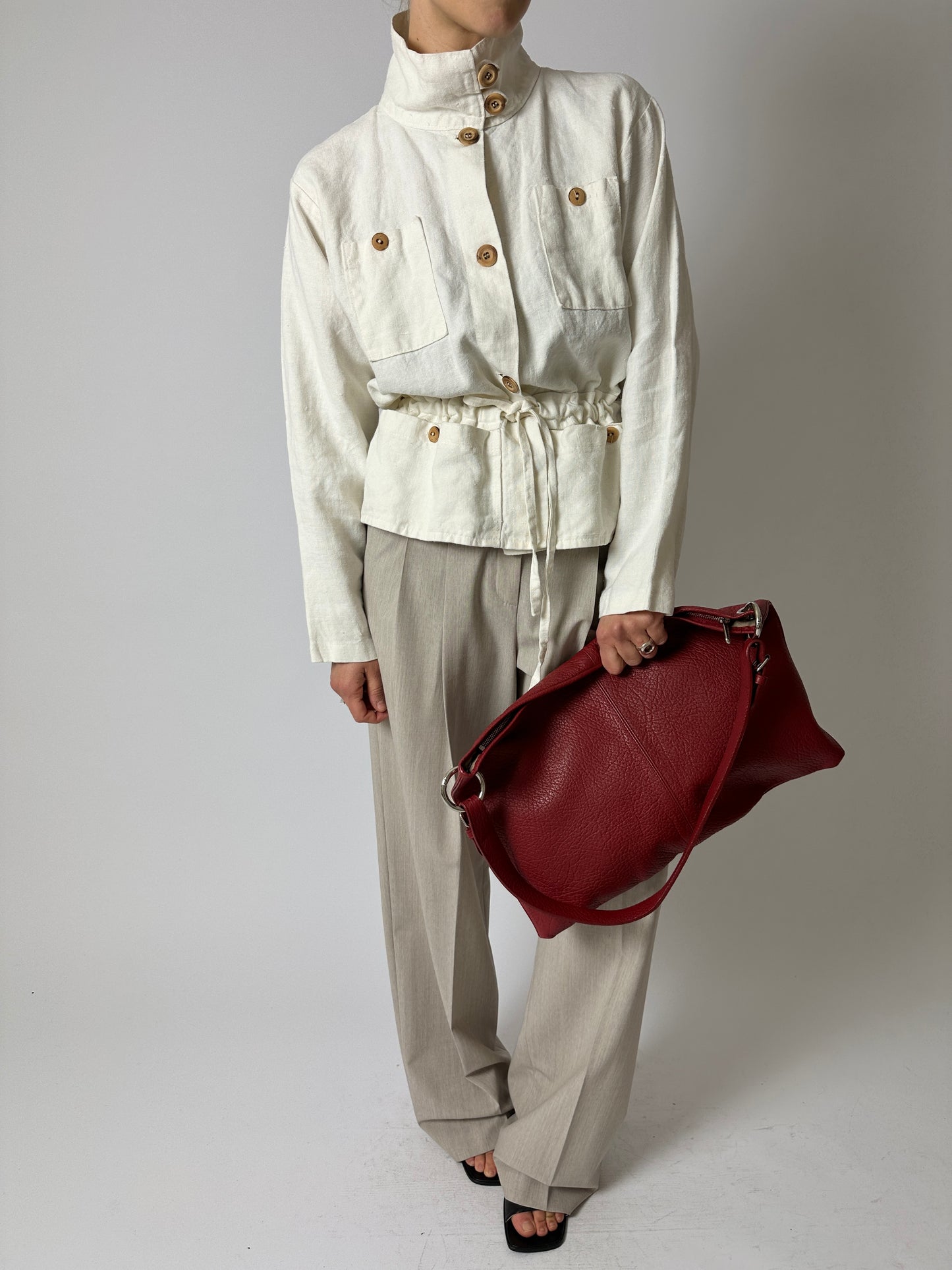 Linen jacket | Off white