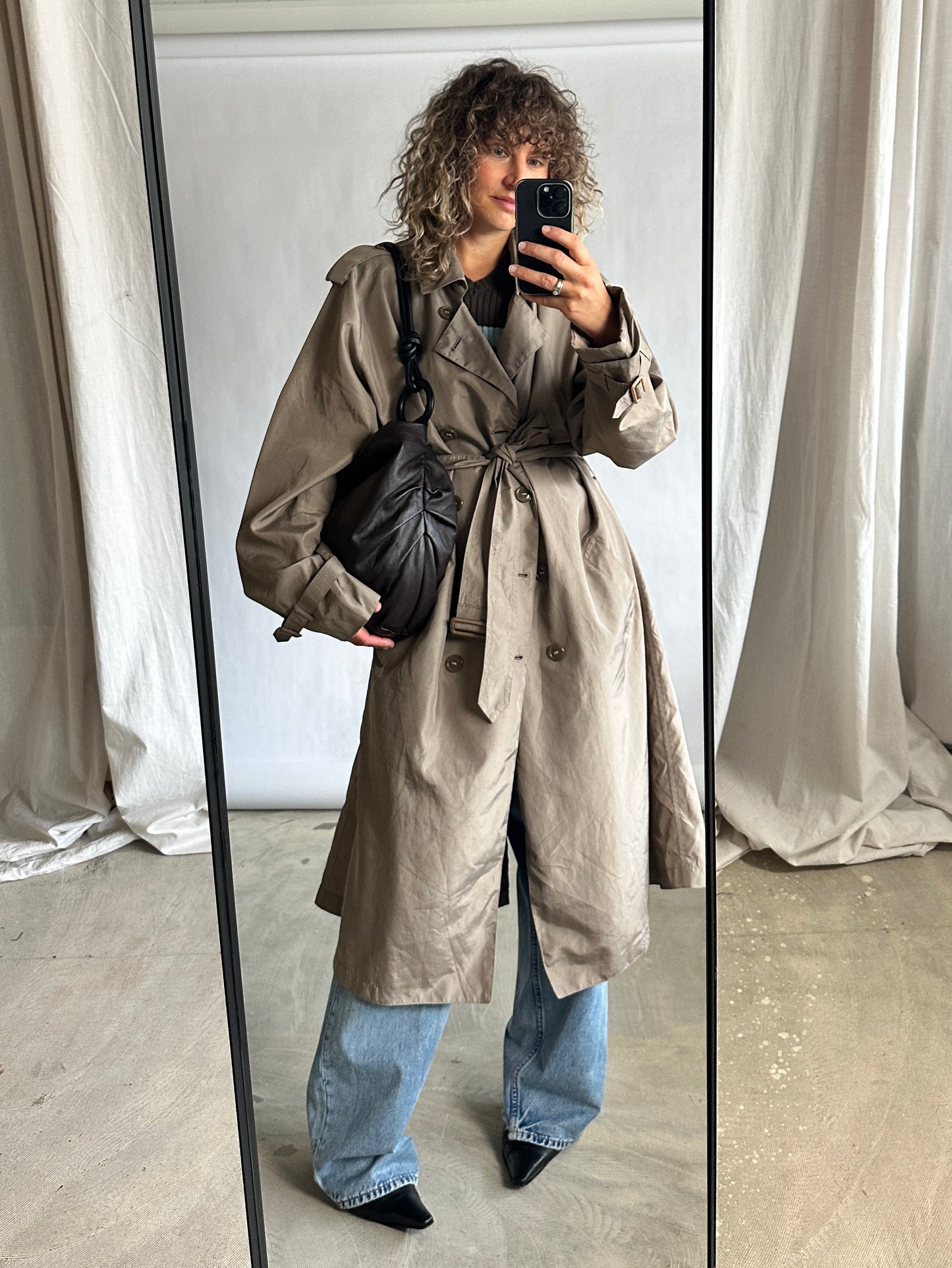 Long trench coat | Beige