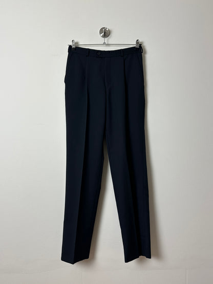 Tailored wool trousers | Dark blue