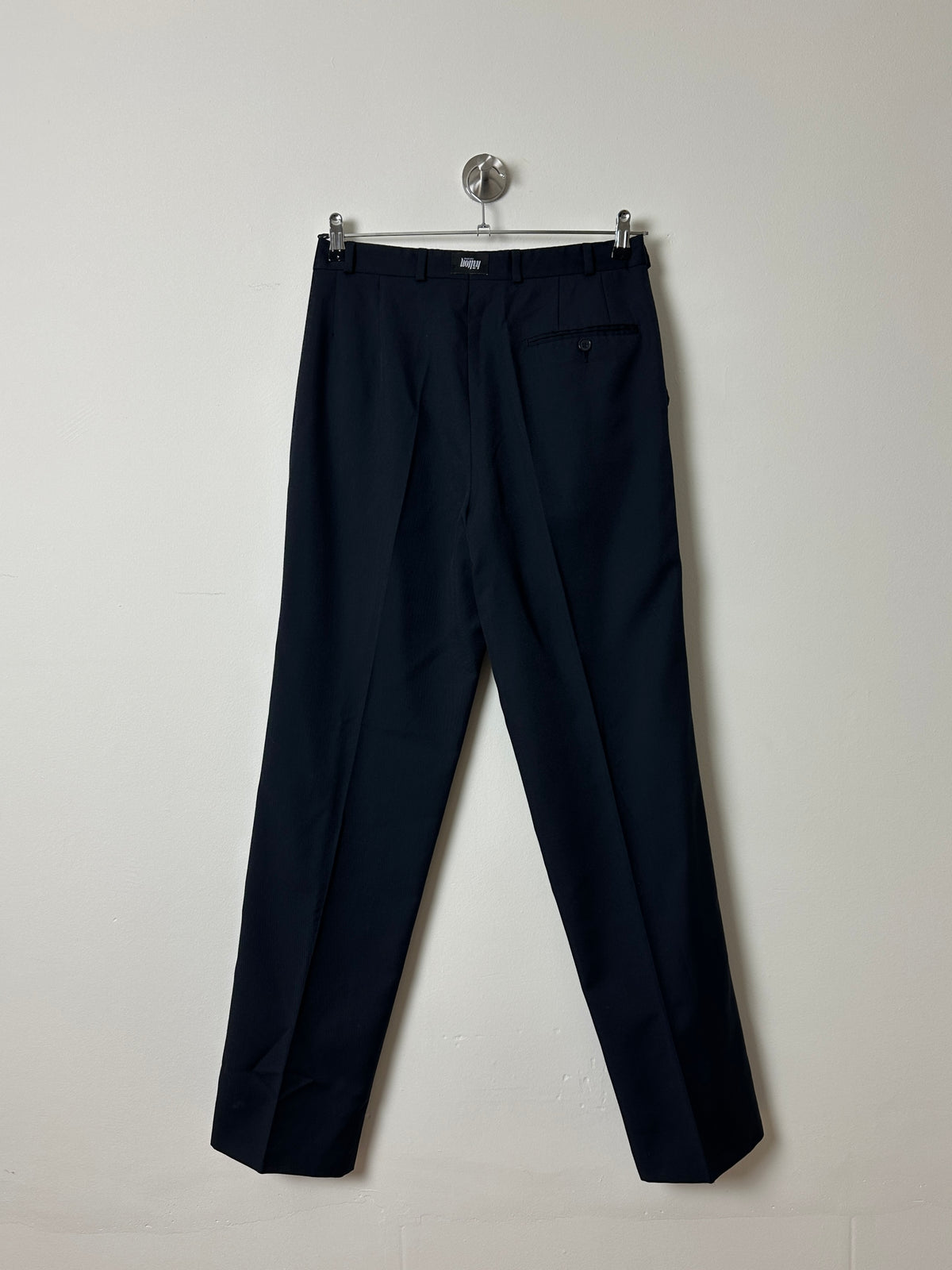 Tailored wool trousers | Dark blue