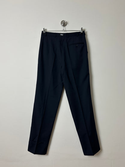 Tailored wool trousers | Dark blue