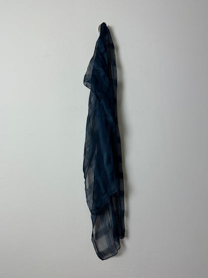 Sheer scarf | Dark blue