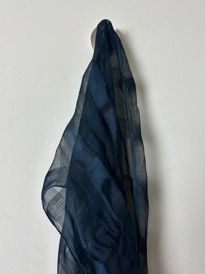 Sheer scarf | Dark blue