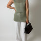 Chucky knitted top | Soft green