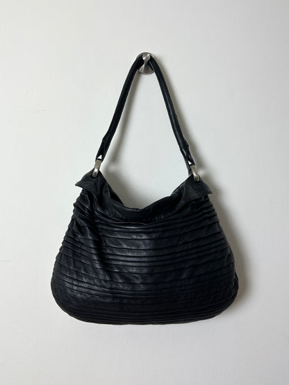 Leather shoulder bag | Black