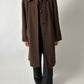 Long wool cashmere coat | Brown