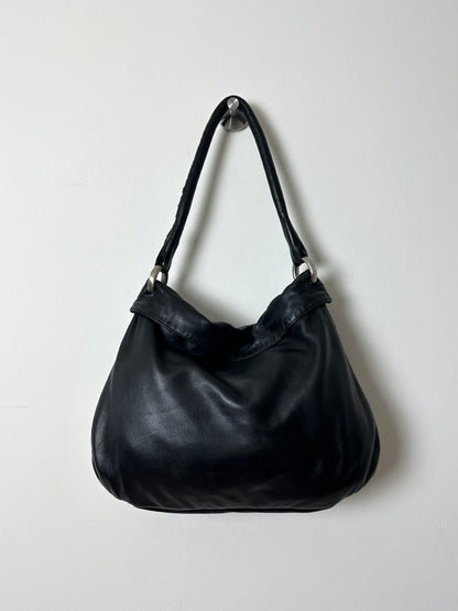 Leather shoulder bag | Black