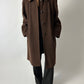 Long wool cashmere coat | Brown