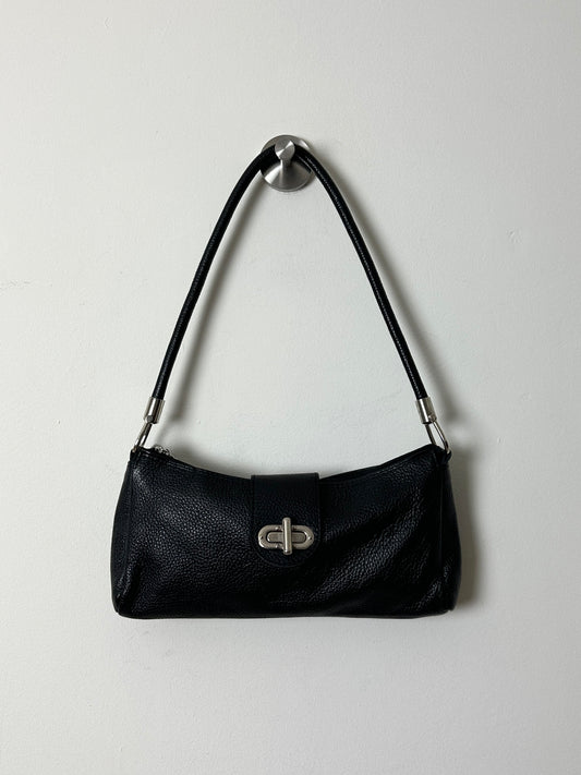 Leather shoulder bag | Black