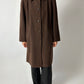 Long wool cashmere coat | Brown