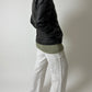 Leather blazer jacket | Dark brown