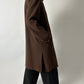 Long wool cashmere coat | Brown