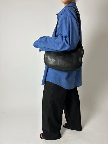 Oversized cotton shirt | Bright blue