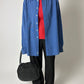 Oversized cotton shirt | Bright blue
