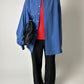 Oversized cotton shirt | Bright blue