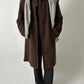 Long wool cashmere coat | Brown