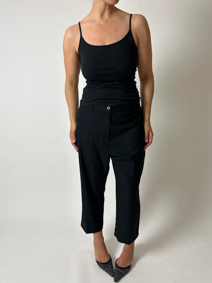 Capri trousers | Black