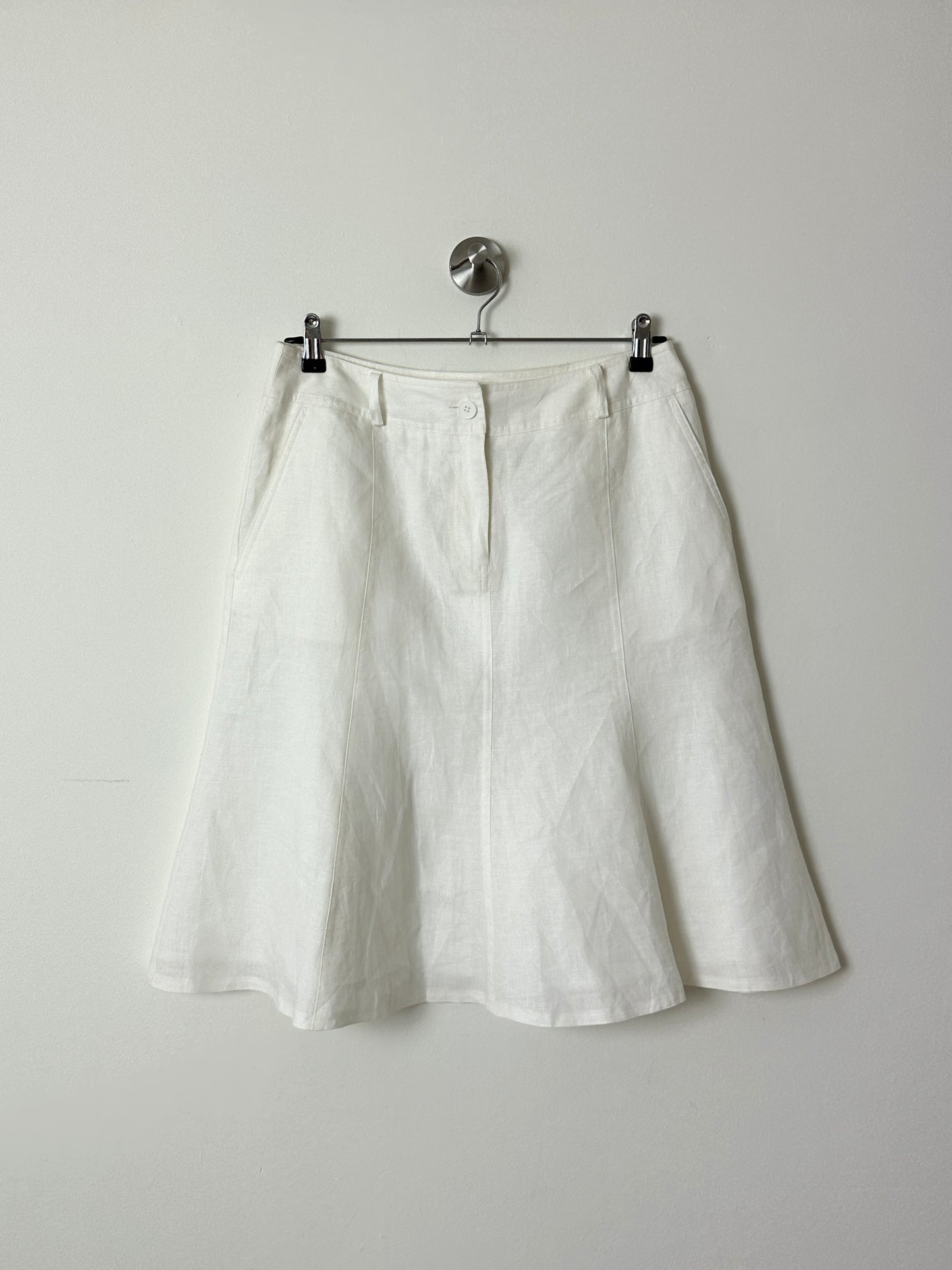 Linen skirt | White