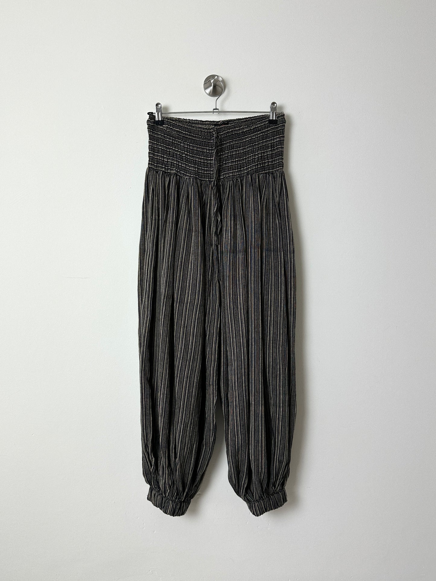 Striped balloon pants | Brown / Black