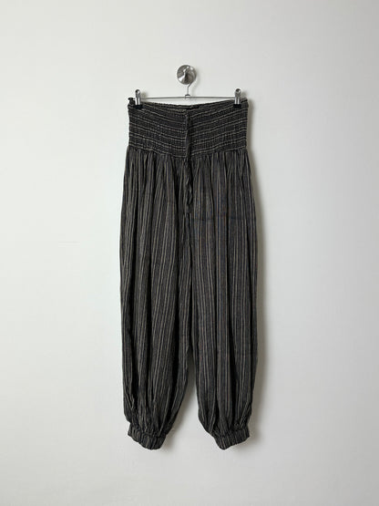 Striped balloon pants | Brown / Black