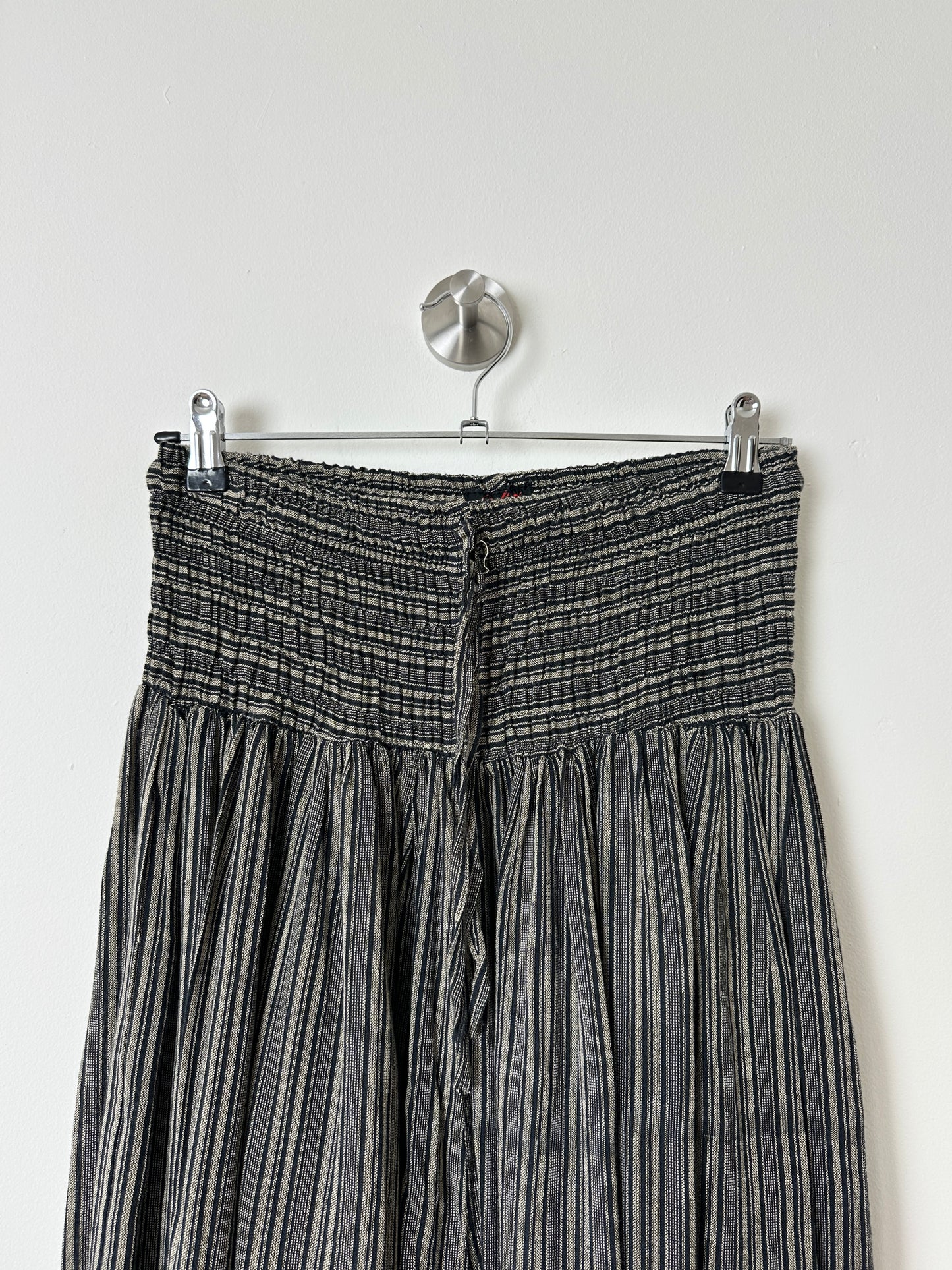 Striped balloon pants | Brown / Black