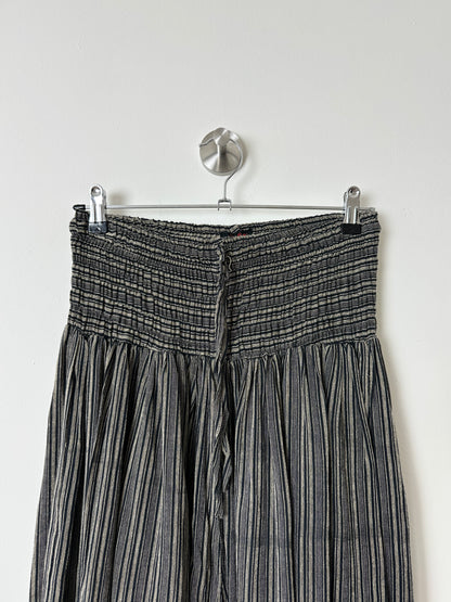 Striped balloon pants | Brown / Black