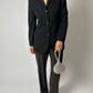 Fitted blazer jacket | Black