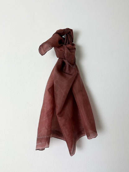 Silk scarf | Terra-cotta